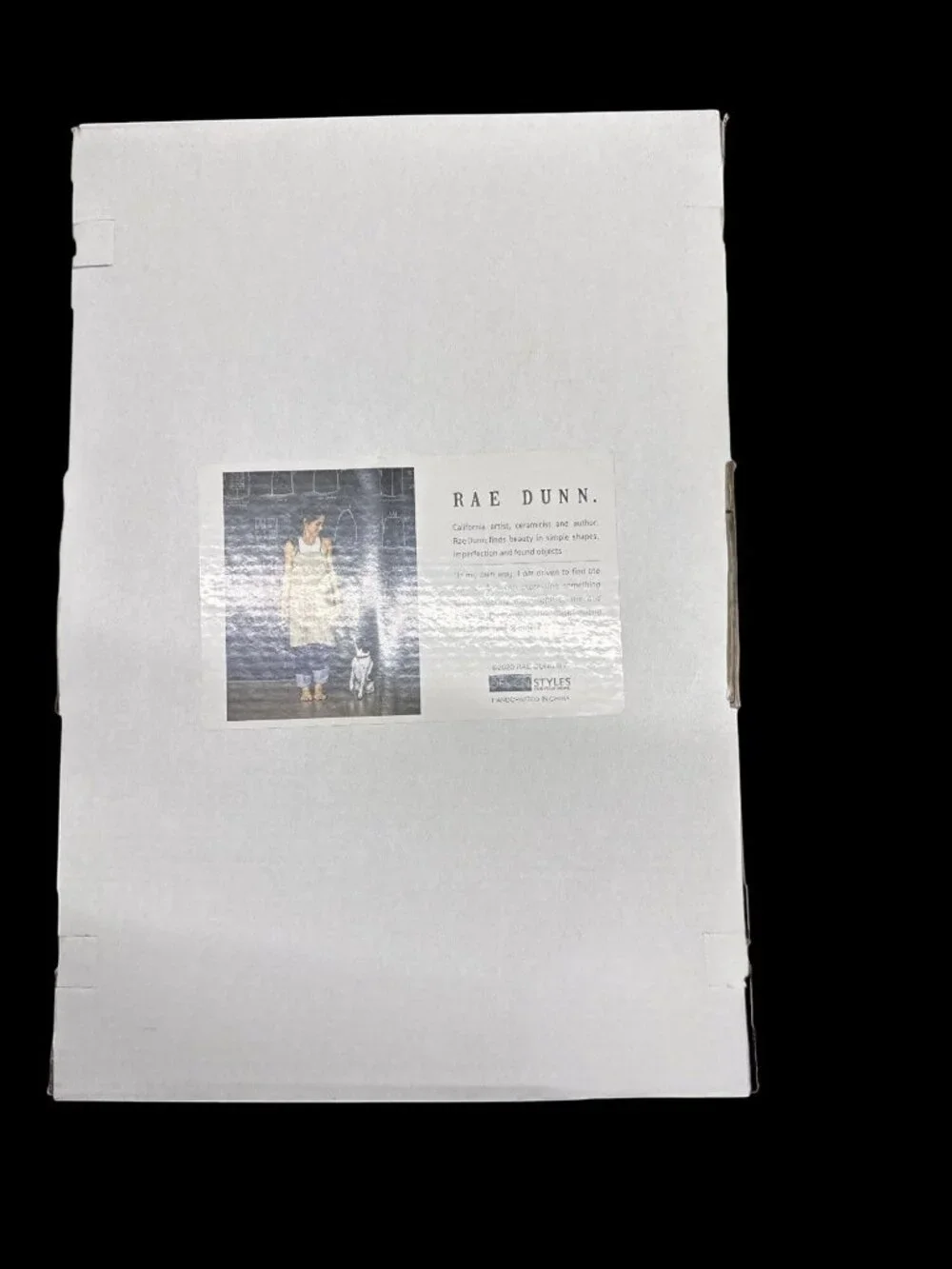 Rae Dunn “RELAX” Wall Clock Grey Metal Finish New in Box